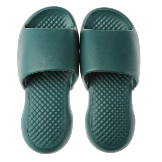 Bathroom Slippers Solid Color: Simple Thick Sole Household Sandals Shower Slides