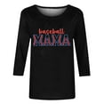 thumbnail image 3 of Baikeli Clearance Tunic for Women Mother'S Day 3/4 Length Sleeve Tops for Women Casual Summer Pullover Crew Neck Shirts Loose Letter Printed Blouses Womens Summer Tops 2024, 3 of 5