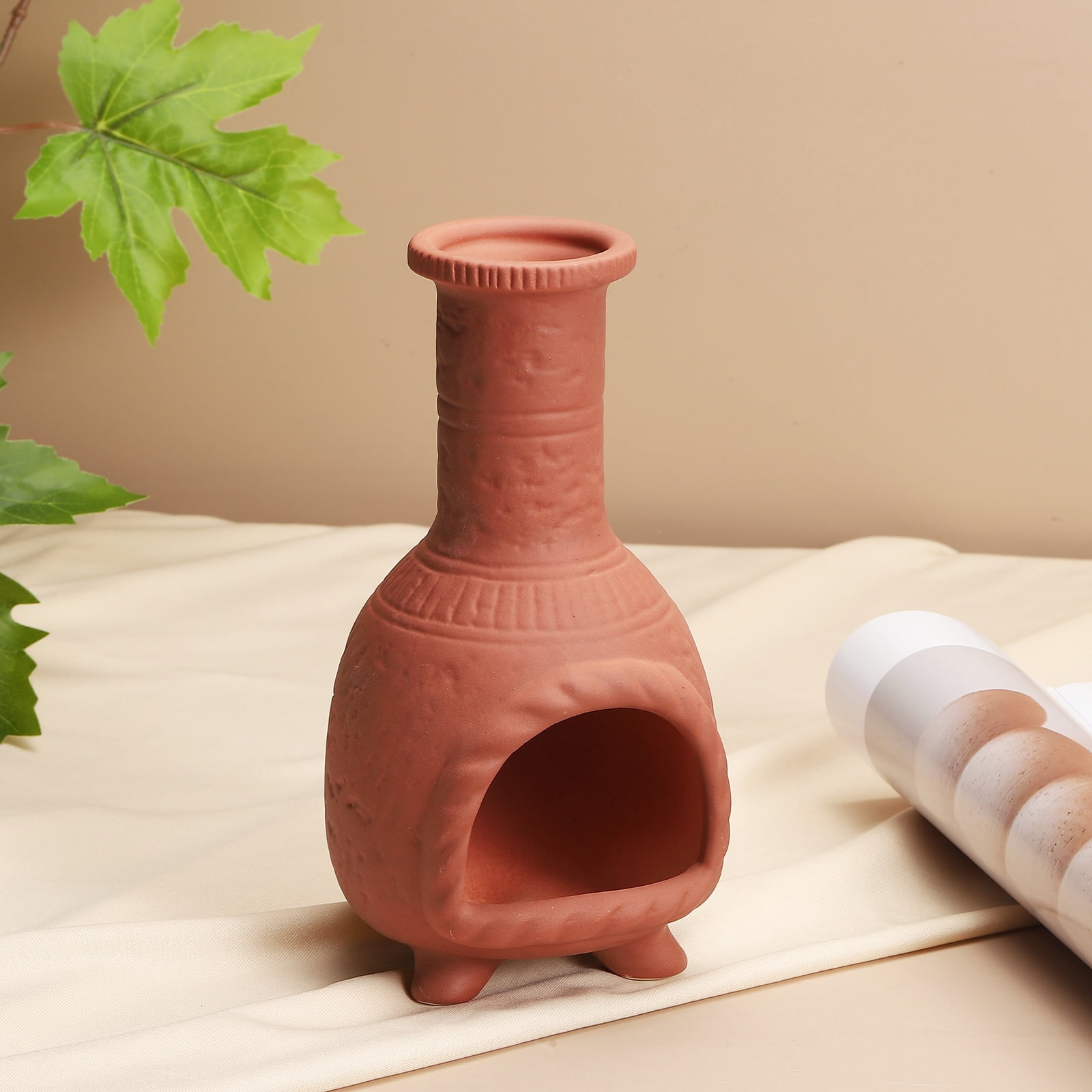 Uxcell Modern Incense Burner, Ceramic Holder for Meditation and Yoga, Gray