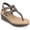 Brown, variant on Womens Bianca Wedge Heel Buckle Sandals