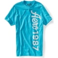 thumbnail image 1 of Aeropostale Hombre Puff Paint So-cal Camiseta Gráfica, Azul, Mediano, 1 of 1