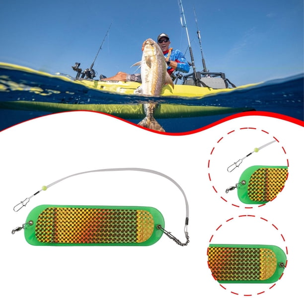 Suministros de luz intermitente para pesca en agua salada, eficaz, portátil, para curricán de salmón, luz intermitente para entusiastas de pesca. Estilo I
