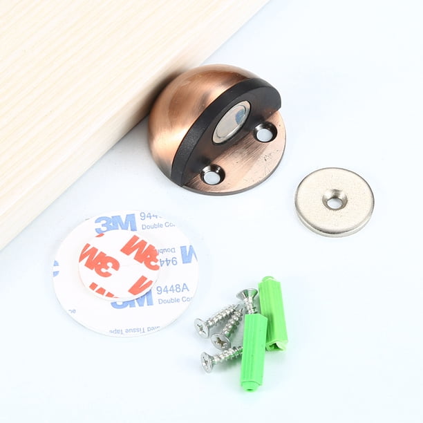 Tope de puerta anticolisión con tapa de tortuga de acero inoxidable sin perforación de succión al suelo, tope de puerta de goma engrosada con contacto de puerta de hemisferio
