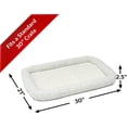 thumbnail image 2 of ZHOUB Bolster Dog Bed 48L-Inch White Fleece Dog Bed w/ Comfortable Bolster | Ideal for Extra Large Dog Breeds & Fits a 48-Inch Dog Crate | Easy Maintenance Machine Wash & Dry-30''-White Fleece, 2 of 11