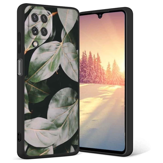 Big-Leaves-28 Phone Case, Degined for Samsung Galaxy A42 Case Men Women, Flexible Silicone Shockproof Case for Samsung Galaxy A42