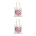 thumbnail image 1 of Wosthever Bolso de lona para pintar, bolso de compras, mano de obra fina, accesorios multiusos para mujer, bolsos de punto para mujer al aire 009-28.*35 2piezas, 1 of 4