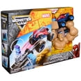thumbnail image 6 of Monster Jam Spiderman Sandman City Battle Playset, 1:64 Scale Monster Truck Toys, for Ages 3 and up, 6 of 7