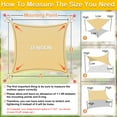 thumbnail image 5 of Shade&Beyond 24'X24' Rectangular Sun Shade Sail Canopy Tent - Durable Shade Cloth for Patio, Carport & Backyard UV Protection，Beige, 5 of 5