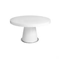 thumbnail image 3 of John Dining Table, 53 Inch Round Top, Modern Cone Base, White, Steel, 3 of 7
