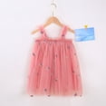 thumbnail image 1 of Robes à Manches Courtes à Volants en Tulle Marguerite Fée pour Filles 1 à 7 Ans Bleu Rose Petite Robe Moelleuse, 1 of 7
