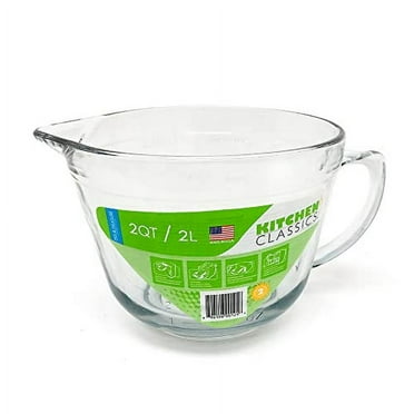2 Quart Batter Bowl, Mix and Measure, by Kitchen Classics