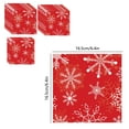 thumbnail image 3 of Seyotauo 25 Pcs Christmas Paper Napkin Snowflake Disposable Luncheon Napkin Red Holiday Dinner Hand Napkin for Xmas Home Party Decoration Supplies, 6.7 x 6.7 Inch, 3 of 6
