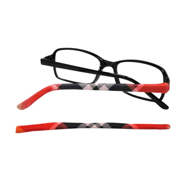 Temeplesox Eyewear Sleeve Arm Covers Comfort Color, Red Plaid Small