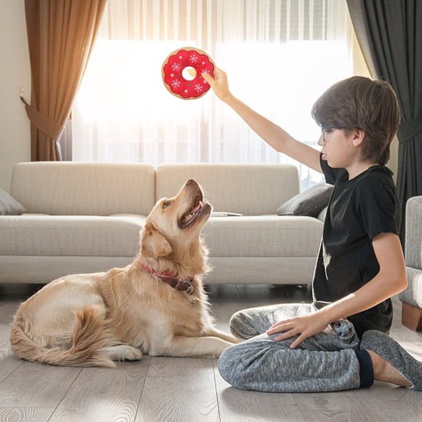Juguete para masticar perros de peluche, resistente a mordeduras, serie de Navidad, suministros suaves para mascotas de dibujos animados Hugtrwg Para estrenar