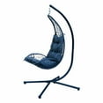 thumbnail image 5 of Algoma Rattan Hanging Chair with Stand, Charcoal gray, 5 of 10