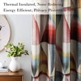 thumbnail image 4 of VOGOL Colorful Modern Geometric Printed Room Darkening Drapes for Bedroom, Noise Reducing Grommet Curtain Panels for Bedroom, 2 Pieces, W52 x L63, Red, 4 of 8