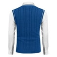 thumbnail image 3 of Men's Sweater Vest V Neck Slim Fit Casual Sleeveless Twisted Knitted Pullover Sweater, 3 of 9