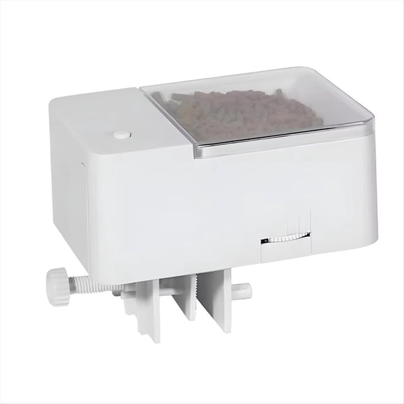 Alimentador Automático para Peces/Alimentador Inteligente, Temporizador de 4 Velocidades, Capacidad Máxima para Alimento de 12 mm, Apto para Tortugas y Peces A