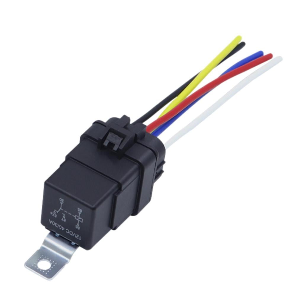 Automotive Relay12V/24V 40A WaterResistant Relay SwitchElectrical System 4/5 Pin Replacement