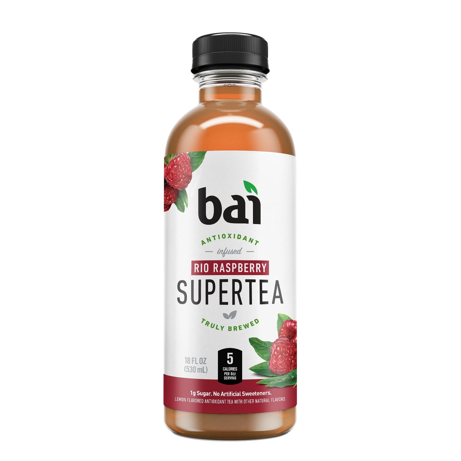 Bai Iced Tea, Rio Raspberry, Antioxidant Infused Supertea, 18 Fluid