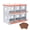 6-Bay, variant on Thanaddo 4-Bay Metal Wall Mount Nesting Box for Hens, Galvanized Steel, Orange