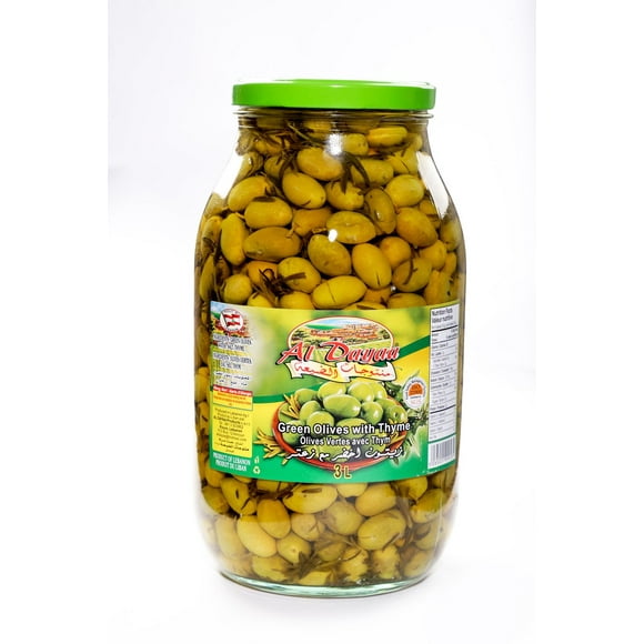 Al Dayaa Green Olives, 3L