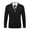 Black, variant on Men's Full Zip Cardigan Sweater Slim Fit Cable Knitted Zip Up Sweater with Pockets