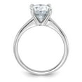 thumbnail image 2 of Auriga Fine Jewelry 14K White Gold Oval Moissanite Solitaire Ring for Women Size 6 (Carat: 3 carat, Color: D-F), 2 of 4