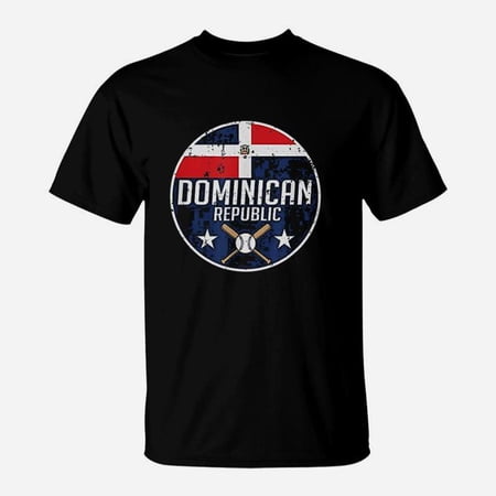 Dominican Republic Baseball Flag Jersey Fan Supporter Gift TShirt