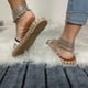 thumbnail image 5 of Zapatillas con punta abierta y plana para mujer, sandalias cómodas, informales, cómodas, para playa Wmkox8yii  hj789, 5 of 8