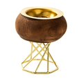 thumbnail image 3 of Quemador de incienso árabe, adorno de metal, base estable en forma de cono Sin tapa, 3 of 9