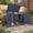 52"x31.5"x46" Gray, variant on 44 Cu.Ft Outdoor Trash Can Storage, Garbage Can Hider Outdoor with 2 Lockable Doors Gas Struts & Shock Absorbers, Slant-roof Outdoor Storage for Patio, Backyards, Yard & Garden (52"x32"x49.5")