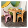 thumbnail image 4 of Mesa Infantil con 4 Sillas de Colores para Niños Plástico Resistente Comer Dibujar Rattan Nube (Naranja Atardecer), 4 of 4