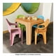 thumbnail image 4 of Mesa Infantil con 4 Sillas de Colores para Niños Plástico Resistente Comer Dibujar Rattan Nube (Naranja Atardecer), 4 of 4