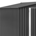thumbnail image 3 of Dextrus 8x6 FT Outdoor Storage Shed with Lockable Doors & Air Vent, Large Metal Tool Sheds House for Backyard Patio to Store Bikes, Tools,Dark Gray, 3 of 9