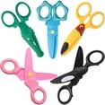 thumbnail image 1 of 5 Pieces Plastic Child-Safe Scissor Set Cute Animal Toddlers Training Scissors Plastic Craft Scissors Preschool Training Scissors for Paper-Cut, 1 of 7