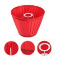 thumbnail image 1 of WRITWAA Bedside Lamp Shade Red Pleated Cloth Shade for Home Use 1Pack, 1 of 7