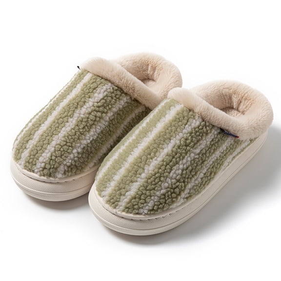 Mepaouo Womens Mens Winter Slippers Memory Foam Fuzzy House Shoes Warm Plush Indoor Outdoor Bedroom Slides