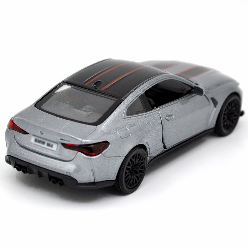 1: 36 Suitable for BMW M4 CSL alloy simulation car die-casting model toys, sound and light collectibles, children's toys, birthday gifts