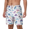 thumbnail image 2 of Uemuo Dinosaur Pattern Mens Swim Trunks Quick Dry Board Shorts with Mesh Lining, Stretch Beach Shorts Quick Dry No-Chafing Board Shorts-X-Large, 2 of 9