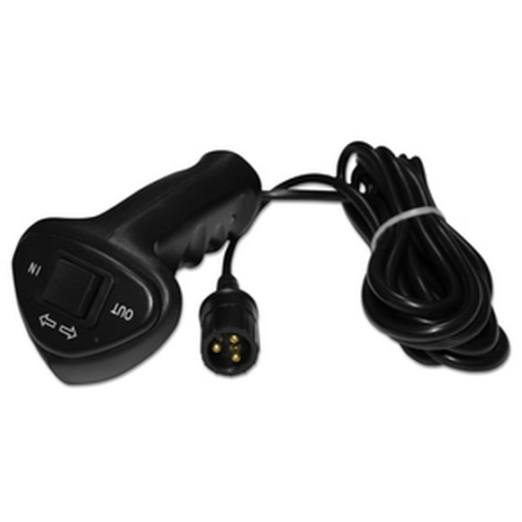 Bulldog Whes Winch Remote Hand Held Controller 20080 Standard Series; For Bulldog Part Number 10001/10002/10003/10004/10005/10029 Winches; 3-Prong Push In Plug; Hard Wired; 12 Foot Controller Cable
