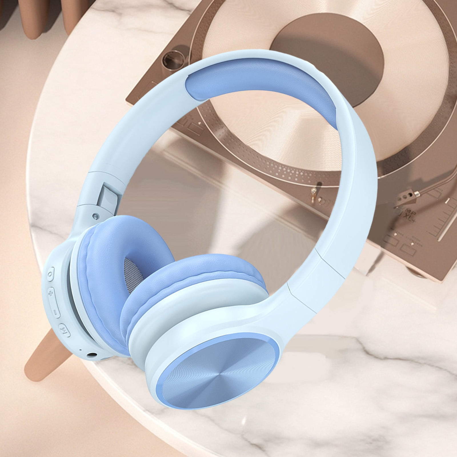 Weloille Around-Ear Bass Gaming Headset Surround Sound Headphones With Noise Cancelling Microphone Bluetooth