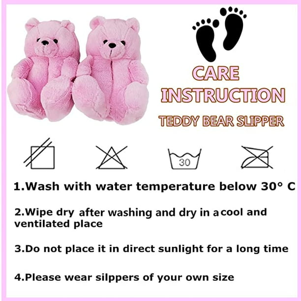 Cute Cartoon Fuzzy Furry moelleux de chaussons diapositives