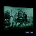 thumbnail image 2 of Startonight Canvas Wall Art Abstract Cityscape Paris Europe Painting Colored Framed 24" x 36"&nbsp;, 2 of 6