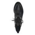 thumbnail image 3 of VINCE CAMUTO Womens Black Chain Buckle Accent Keltana Round Toe Block Heel Lace-Up Leather Combat Boots 9 M, 3 of 4