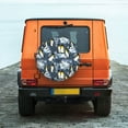 thumbnail image 4 of Haiem Spare Tire Cover , Wheel Cover with Penguin Arctic Adventure printed, Camper Spare Tire Cover Fit for Jeep Wrangler Rv SUV Truck Travel Trailer-17 inch, 4 of 8