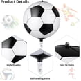 thumbnail image 4 of Yanonmyfd 22 Inch 4D Soccer Foil Balloons, 6Pcs Soccer Party Decorations Football Shape Mylar Foil Balloons Sport Decor for Boys Kids Soccer Ball Fans Theme Birthday Party Decorations Supplies, 4 of 38