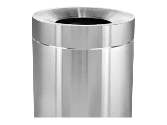 Alpine Industries 50 Gal. Stainless Steel Commercial Indoor Trash Can 2 Pack