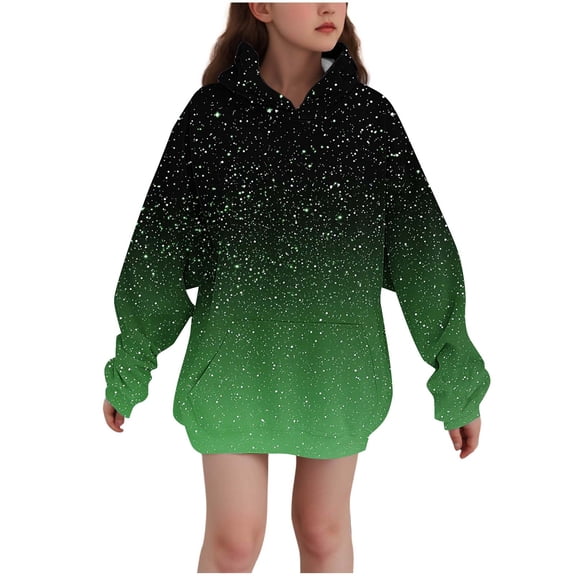 Khunlpohl Kid's Hoodies Sweatshirts Solid Color Long Sleeve Tops Fall Winter Casual Loose Comfortable Sweatshirt 2-13 Years