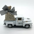 thumbnail image 2 of Small Metal Coffee Truck Model Ornament with Removable Burlap Bag for Farmhouses Aesthetic Tiered Tray Shelf Decoration, 2 of 8